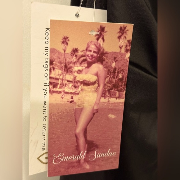 New Black Emerald Sundae Dress. Size Large - Picture 4 of 10